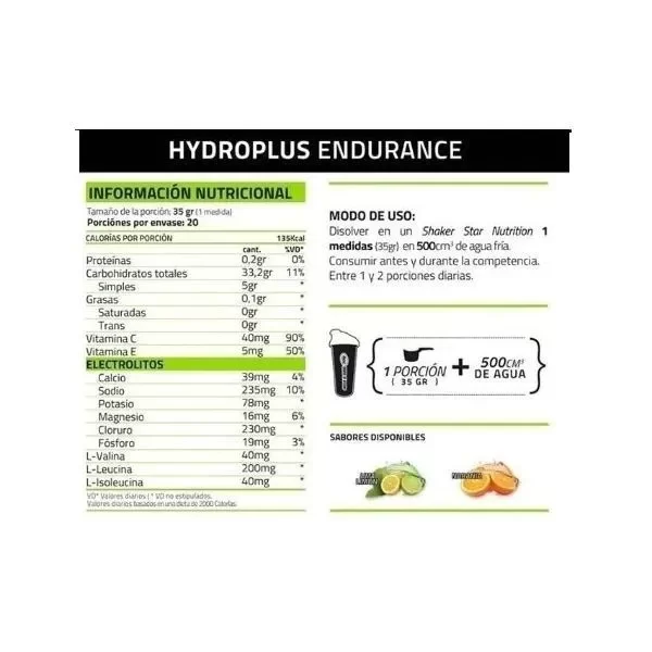 4623ab4161d0f4d058fd0b2c32f40f34409aed76d2bd25d472c00097c92c2488409445 HYDROPLUS ENDURANCE STAR NUTRITION