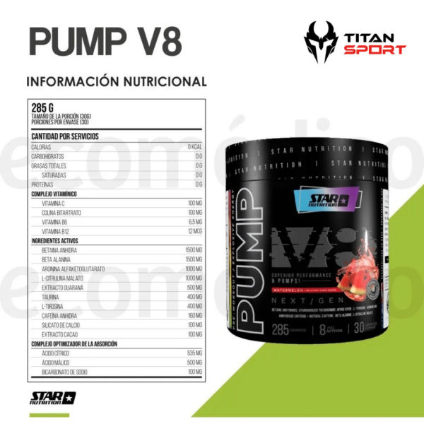 82 PUMP V8 STAR NUTRITION
