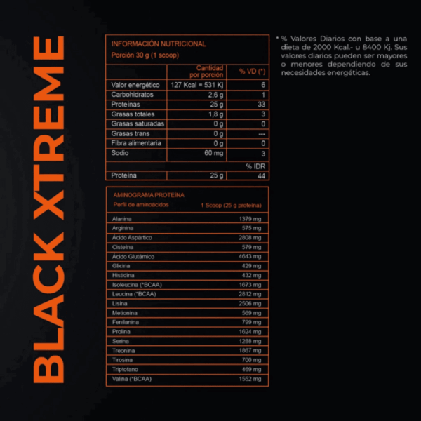 WHEY PROTEIN BLACK XTREME XBODY 2 LBS