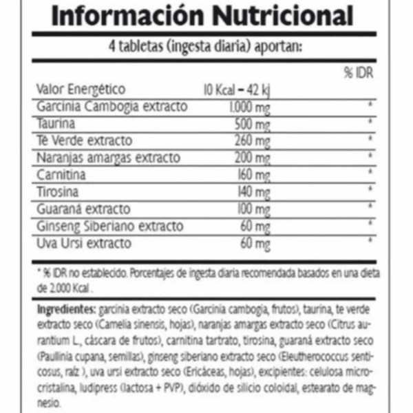 QUEMADOR HYDROXY MAX BLACK ENA